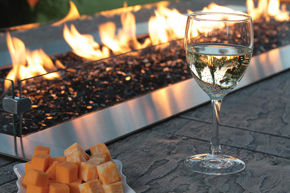 White Mountain Hearth Carol Rose Coastal Collection Linear Outdoor Fire Pit - Thumbnail 5