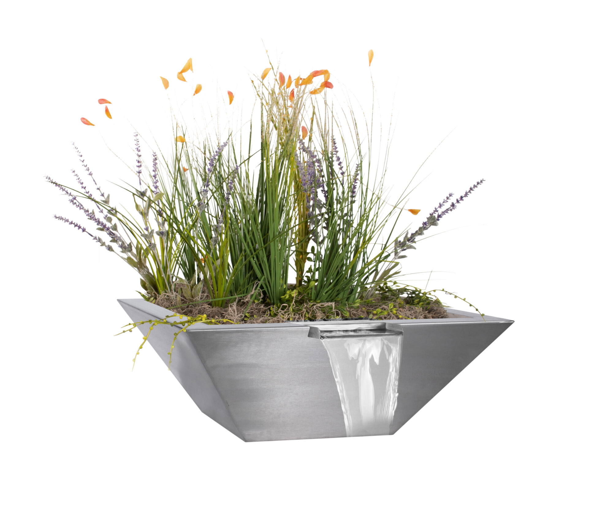 The Outdoor Plus Maya Square Planter and Water Bowl - Thumbnail 2