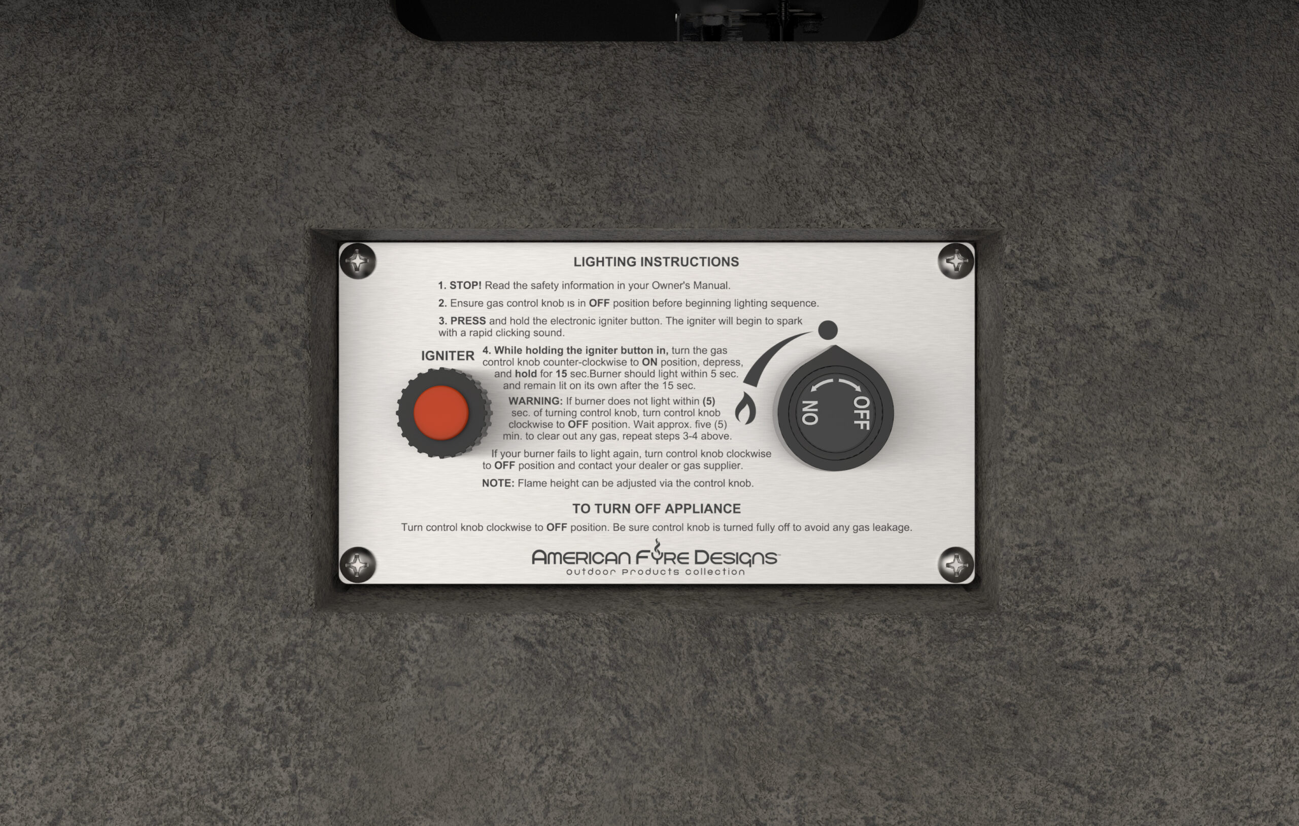 American Fyre Designs Contractors Model Fire Pit - Thumbnail 4
