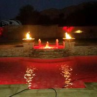 Customer Concrete fire and water bowls