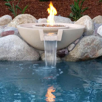 Customer Concrete fire and water bowl
