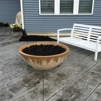 Customer Large concrete fire bowl