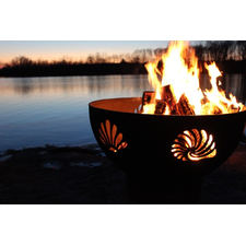 Fire Pit Art 36" Beachcomber Wood Burning Fire Pit