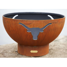 Fire Pit Art 36" Longhorn Wood Burning Fire Pit