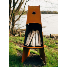 Fire Pit Art 48" Tall Vesuvius Wood Burning Fire Pit