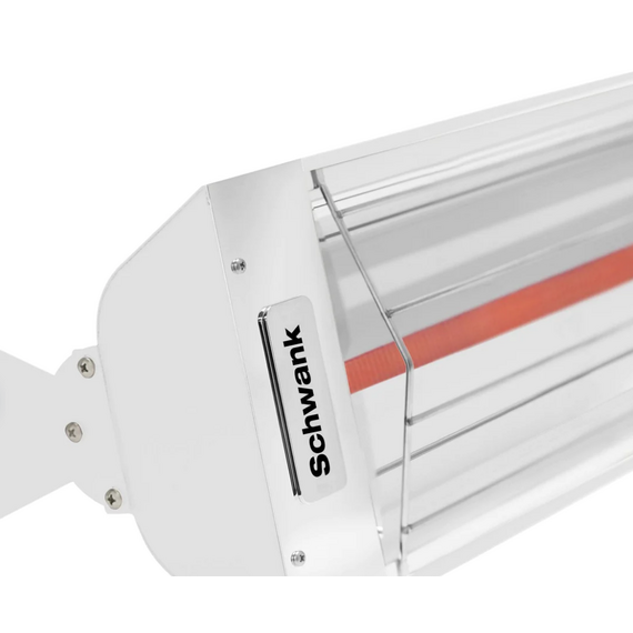 ElectricSchwank Heater Model ES-1533 Stainless Steel | 1500 Watts | 208V in White Close Up View