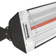 ElectricSchwank Heater Model ES-1533 Stainless Steel | 1500 Watts | 208V in Black Close Up View