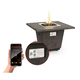 American Fyre Designs 36" Reclaimed Wood Bordeaux Square Fire Bowl FyreStarter Bluetooth | 430-H6C Fyrestarter Phone